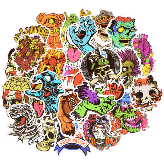 Pack Stickers Graffiti Skeleton - PrintandoParadise