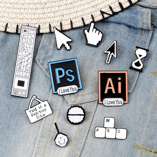 Pins Classic Computer - PrintandoParadise