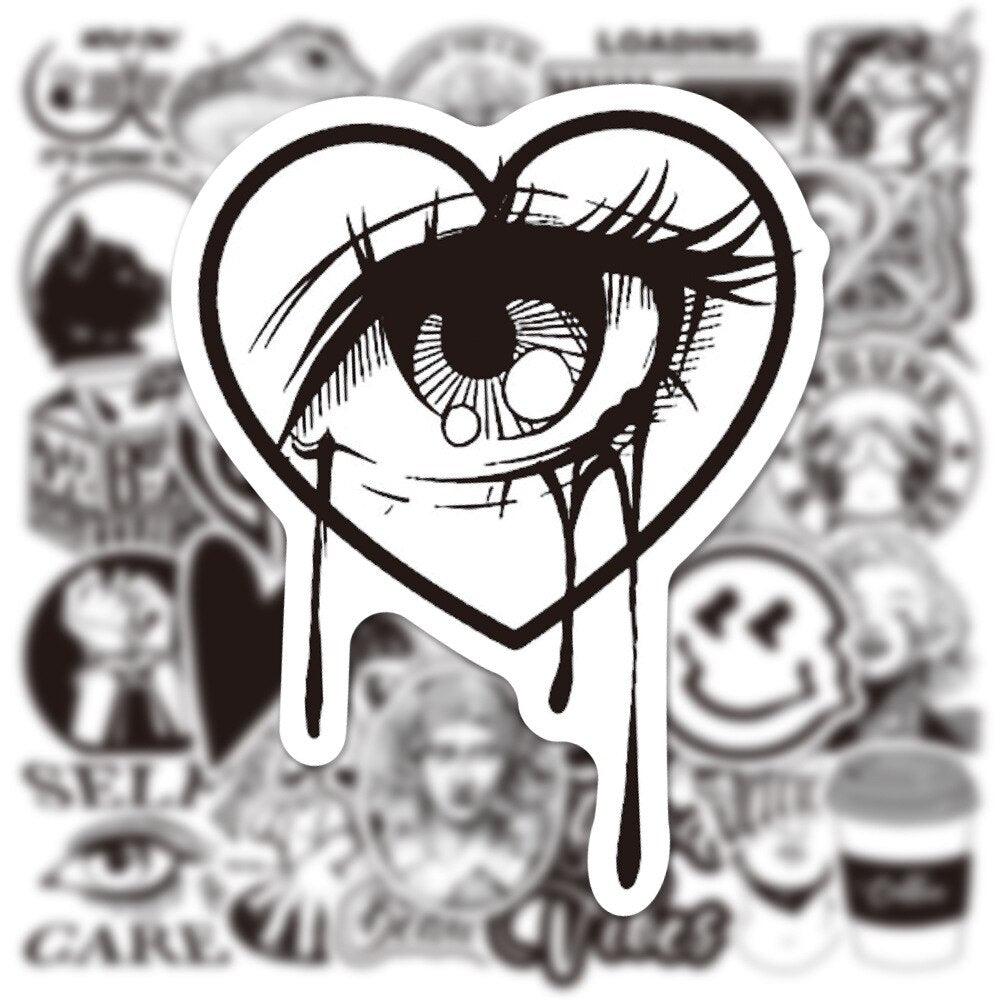 Pack Stickers Black'n White Universe - PrintandoParadise